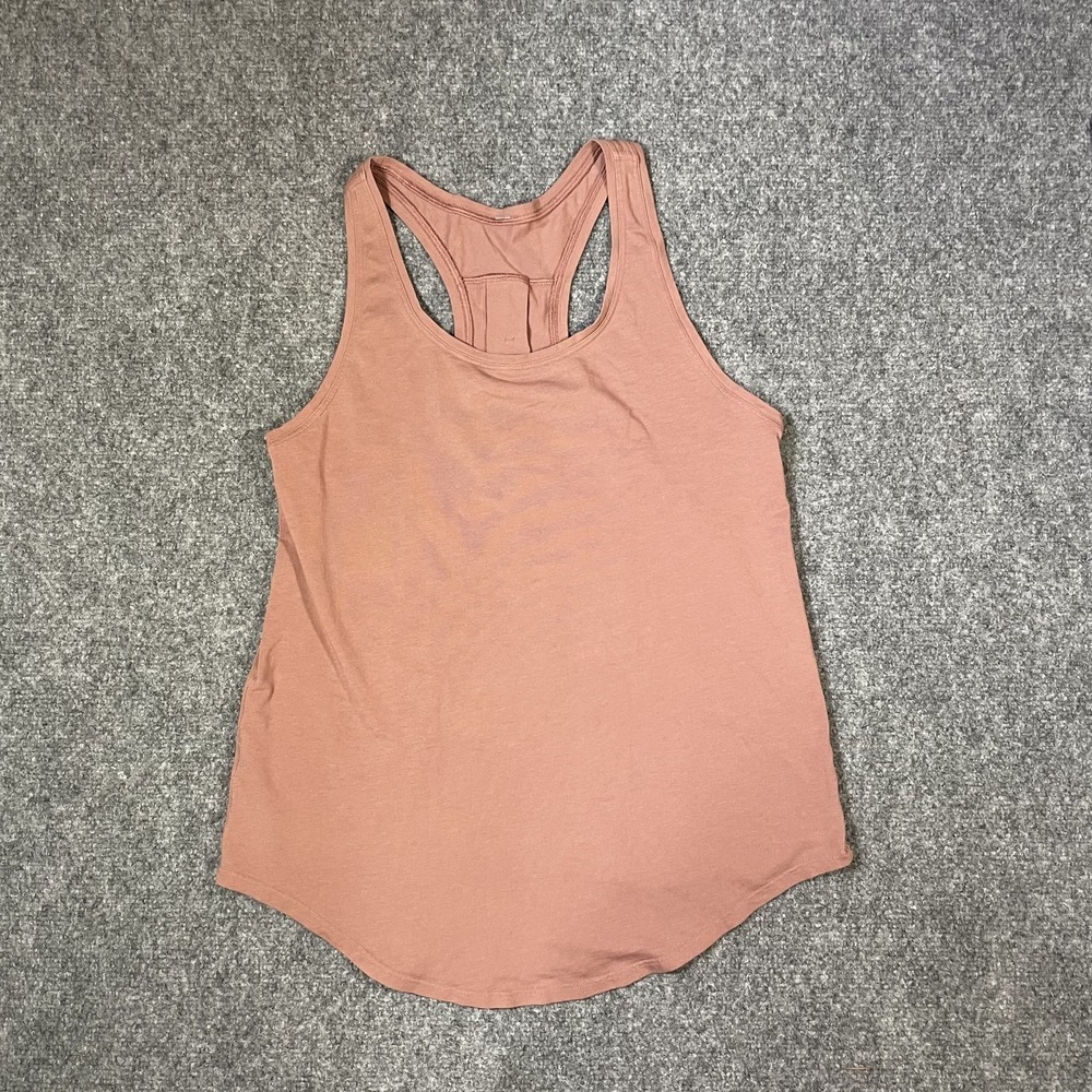 Lululemon Love Tank Women's 8 / 10* Orange Rust Pleated Athletic Top Racerback